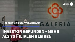 ExEigentümer übernimmt Galeria Karstadt Kaufhof  AFP [upl. by Ballard]