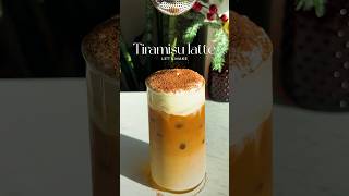 Tiramisu latte with homemade tiramisu cold foam coldfoamrecipe tiramisufoam [upl. by Yerxa]