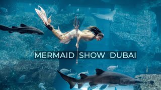 Mermaid Show in Dubai Mall Aquarium 2021 [upl. by Asehr]