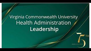 VCU Health Administration 75th Anniversary leadership tribute [upl. by Ayekam]