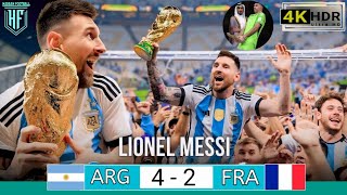 ARGENTINA 42 FRANCE FINAL 🏆 WORLD CUP QATAR 2022 CRAZY MATCH Extended Highlights Goals 4k Ultra HD [upl. by Akemihs466]