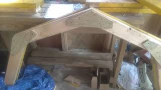 Easy gambrel roof DIY gambrel barn roof tiny house How to gambrel barn trusses gambrel barn shed [upl. by Efthim623]