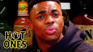 Vince Staples Delivers Hot Takes While Eating Spicy Wings  Hot Ones [upl. by Lichtenfeld704]