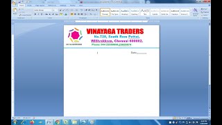 How to make Letter head in Microsoft word letter heading format  Typing Letter Head in ms word [upl. by Niwroc]