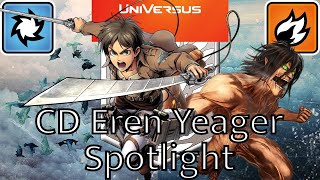 Universus Deck Profile CD Eren Yeager Spotlight [upl. by Ayikaz]