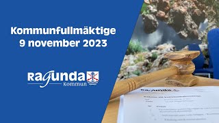 LIVE  Kommunfullmäktige Ragunda kommun 9 november [upl. by Eillime]