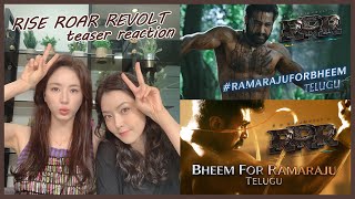 Ramaraju For Bheem  Bheem Intro  RRR  Bheem For Ramaraju  Ramaraju Intro  RRR Actress Reaction [upl. by Alleroif]