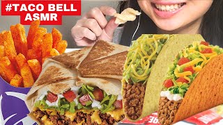 TACO BELL ASMR  CRUNCHWRAP SUPREME  DORITOS TACOS  NACHO FRIES  CINNAMON TWISTS NO TALKING [upl. by Yauqaj]