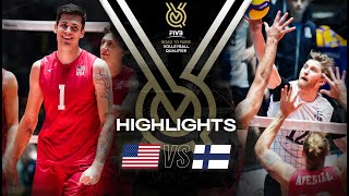 🇺🇸 USA vs 🇫🇮 FIN  Highlights  Mens OQT 2023 [upl. by Enirok]