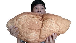 PHD  Thử Thách Ăn Bánh Mì Khổng Lồ 5Kg  Bread [upl. by Nonnag777]