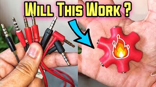 5 Way Earphone Splitter  UNBOXING amp EXTREME TESTING  35mm Multi Headphone Audio Splitter 🔥🔥🔥 [upl. by Seuqramed]