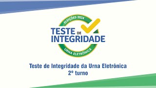 Teste de Integridade da Urna Eletrônica  2º turno [upl. by Prince349]