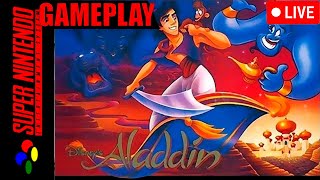 ALADIM SUPER NINTENDO GAMEPLAY AO VIVO [upl. by Wrench]