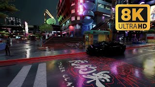 8k60 Cyberpunk 2077 LOOKS ABSOLUTELY INSANE on MODS Ultra Realistic Graphics  RTX 4090 [upl. by Allemat]