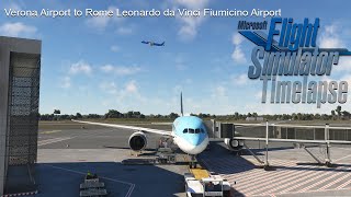 MSFS 2020  NOS184  Boeing 7879  LIPX to LIRF  Timelapse [upl. by Adelric]