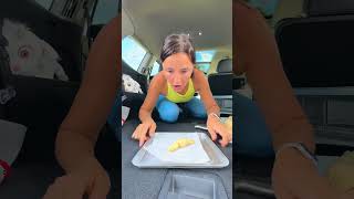 She MADE CROISSANT in the CAR 😳🥐🤣 shorts khamitovy martaandrustam [upl. by Broderic]