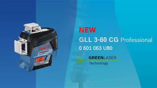 Bosch GLL 380 CG green beam laser with Bluetooth connectivity unboxing [upl. by Mcevoy]