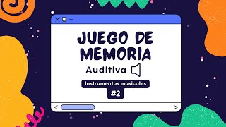 Juego de memoria auditiva 2 [upl. by Risteau]