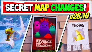 Fortnite UPDATE SECRET MAP CHANGES  v2810 CHAPTER 5 [upl. by Fayth]