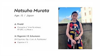 Natsuho Murata：Tibor Junior International Violin Competition 2022 1st Round② [upl. by Northey100]