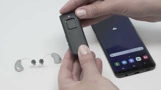 How to pair Remote Microphone  with Android phone  RIC with batteries [upl. by Angelica]