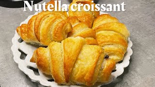 Do you have Nutella and puff pastry at home ‼️Croissant chocolate Fastampcook [upl. by Evey]