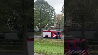 Brandweer vertrekt van brandlucht in venlo centrum [upl. by Akcimat]