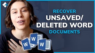 Word File Recovery Solution  How to Recover UnsavedDeleted Word Documents on Windows [upl. by Llerrat]