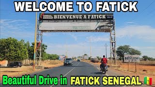 A Beautiful City of Senegals President FATICK SENEGAL Drive through  Drive in Senegal West Africa [upl. by Bela53]