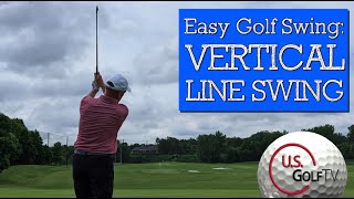 This EASY GOLF SWING for Seniors is Almost Too Effective VERTICAL LINE SWING [upl. by Brabazon]