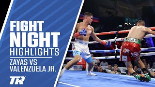 Xander Zayas Drops Valenzuela 2 Times in Rd 1 Puts On Amazing Show for KO Win  FIGHT HIGHLIGHTS [upl. by Bovill113]