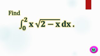 Integral ∫ x root2x dx from 0 to 2 📚📖🖋 [upl. by Arekahs]