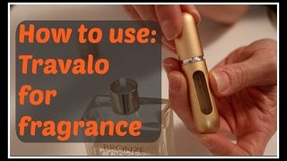 How to Fill a Travalo travel refillable fragrance sprayer [upl. by Phi]