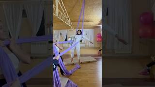 Funny aerial silks trick aerialsilks aerial aerialist [upl. by Alrep]