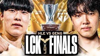 THE BEST LCK FINALS IVE EVER WATCHED  HLE VS GENG LCK SUMMER 2024  CAEDREL [upl. by Suk]