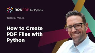 How to Create PDF Files in Python  IronPDF [upl. by Sello380]