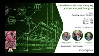 WEBINAR WattUp® OvertheAir Wireless Charging with epeas and Energous [upl. by Aissila]