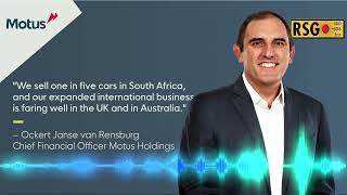 Motus CFO Ockert Janse van Rensburgs interview on RSG on 27 February 2024 [upl. by Cristoforo794]