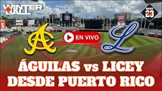 TIGRES DEL LICEY vs ÁGUILAS CIBAEÑAS EN VIVO Estadio Hiram Bithorn San Juan Puerto Rico DIAMANTE 23 [upl. by Anavlys]