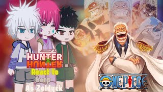 HxH React to Garp as Zoldyck  Watch in 2x  One piece x HxH  Gacha reaction  React to [upl. by Nosaes]