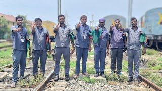 A day in the life of a Pointsman SouthernRailway Trains IndianRailways pointsman [upl. by Bronder340]