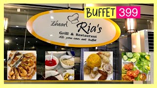 399 BUFFET—ZHEARL RIA’S GRILL amp RESTAURANT [upl. by Ynogoham]