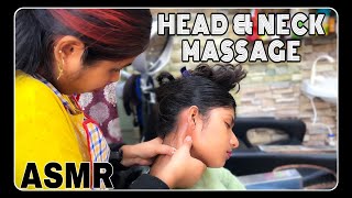 ASMR SCRATCHING HEAD NECK MASSAGE  INDIAN MASSEUSE DoLL [upl. by Liss]