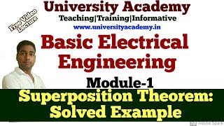 BEE16Superposition Theorem Solved Example  Limitations and Applications in Hindi [upl. by Lashond]