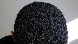 How to define curls on type 4 hair with 2 products Short natural hair [upl. by Annaer]