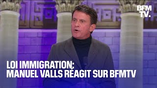 Loi immigration linterview de Manuel Valls en intégralité [upl. by Docila]