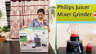 Philips Juicer Mixer Grinder Review In TeluguPhilips Juicer Mixer Grinder 600W HL7579Juicer mixer [upl. by Tattan]