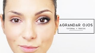 5 TRUCOS PARA AGRANDAR LOS OJOS CON MAQUILLAJE [upl. by Kinch55]