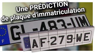 Une PRÉDICTION de plaque dimmatriculation  License Plate Prediction de Martin Andersen [upl. by Gurolinick371]