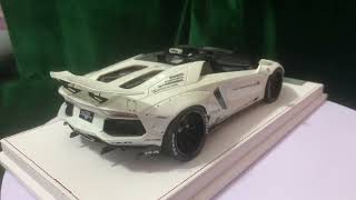 GL Model 118 LBWK Aventador Roadster Pearl White [upl. by Aicinet]